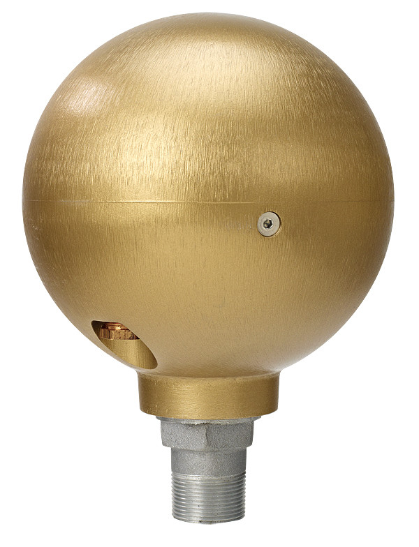 Internal Ball Truck, 8", Gold Tone